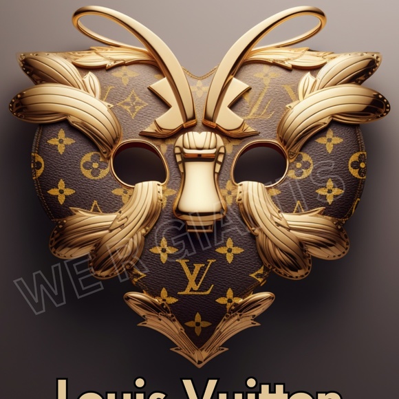 LV MASK 11X14 PRINT/POSTER GREAT GIFT FOR LOUIS VUITTON FANS - Picture 2 of 2